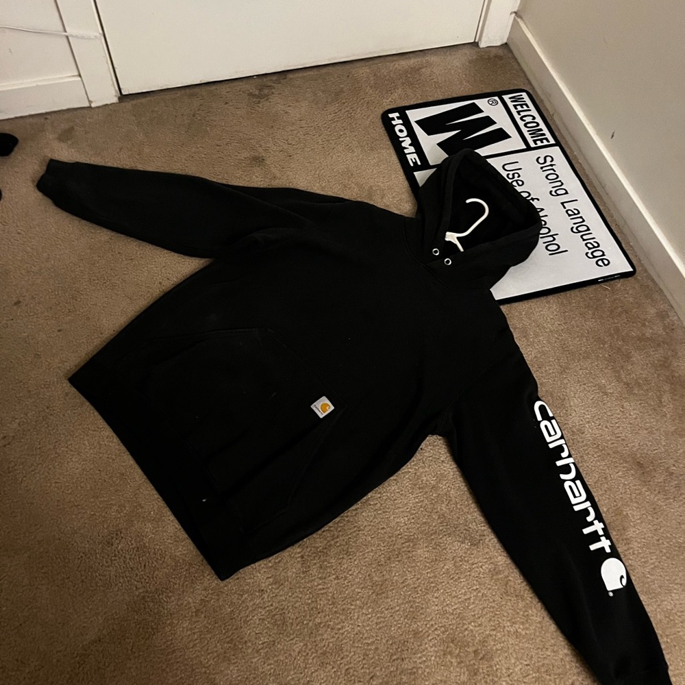 Carhartt Loose Fit Men’s Black Hoodie (Medium)